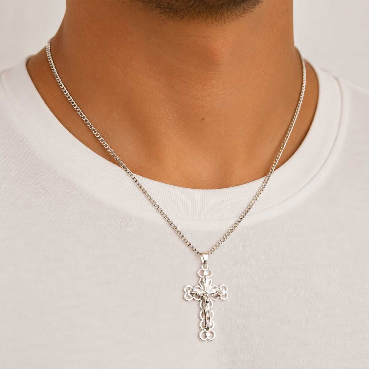Dije Cristo Plata Ley 925
