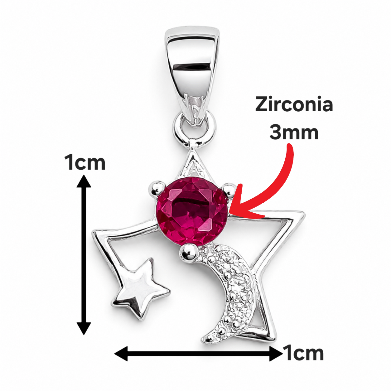 Dije Estrella Fiusha Plata Ley 925
