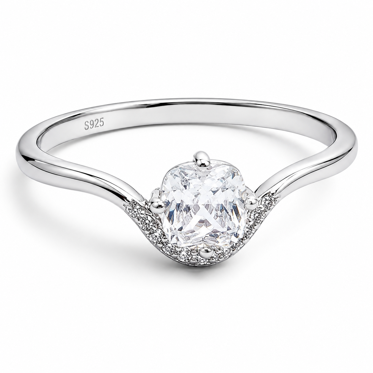 Anillo Zirconia Delgado