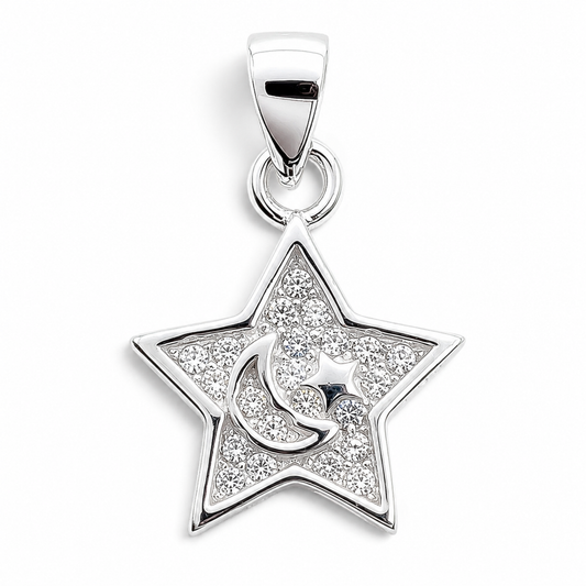 Dije Estrella Zirconia Plata Ley 925