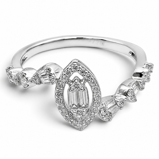 Anillo Zirconia Plata Ley 925