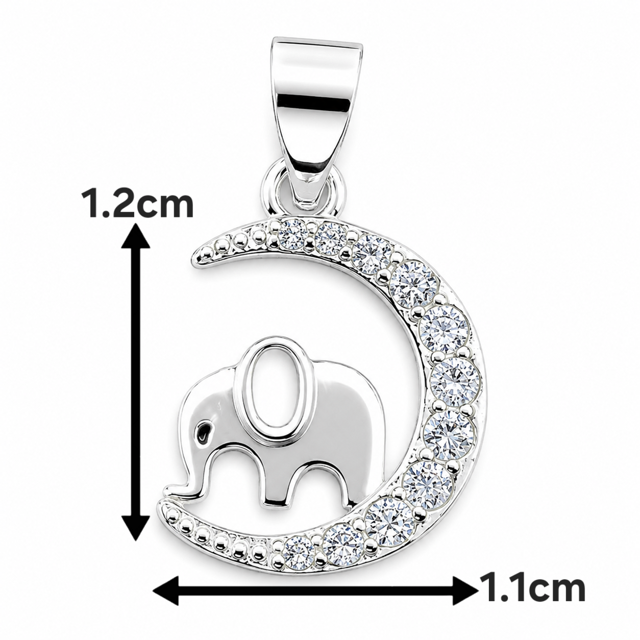 Dije Elefante Blanco Plata Ley 925