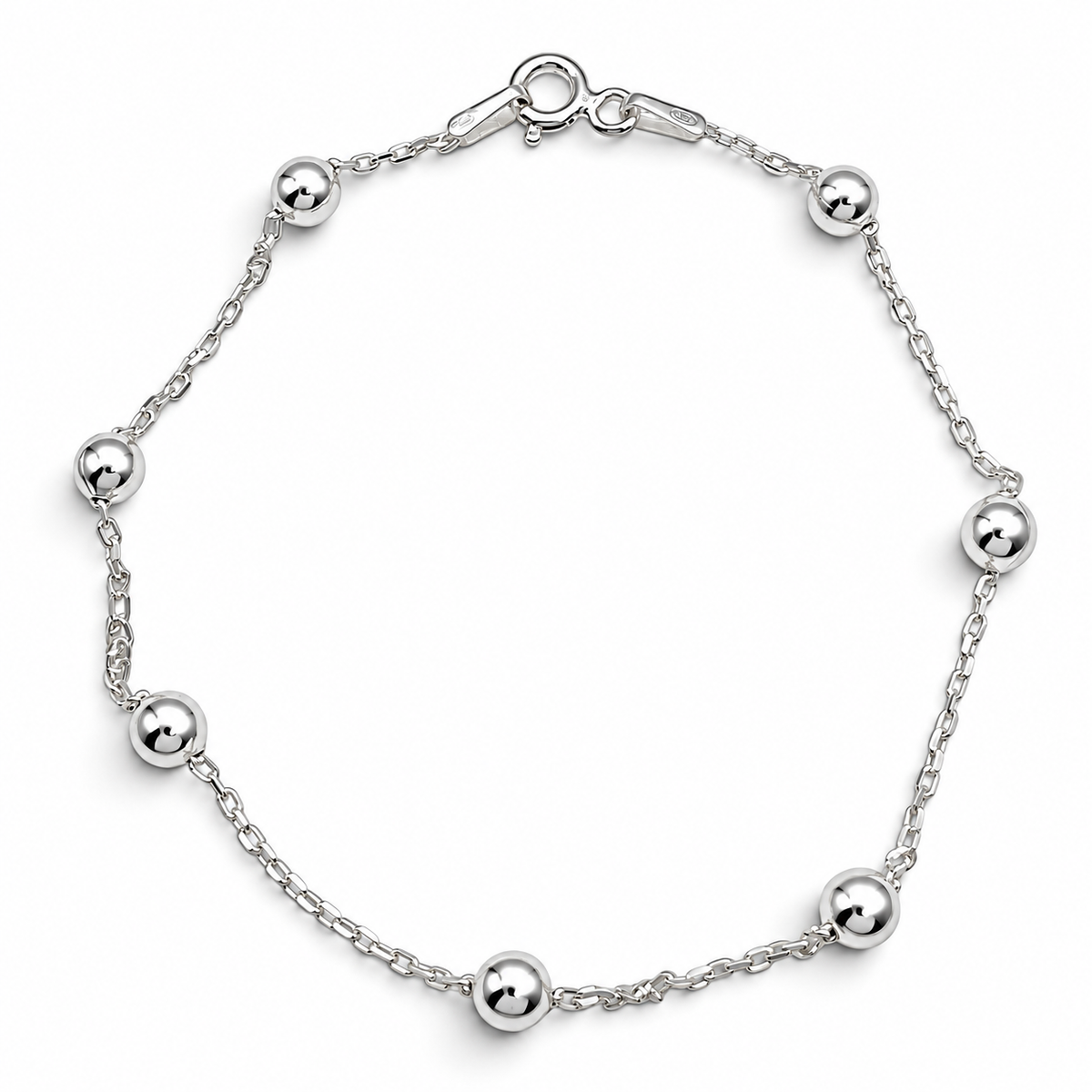 Pulsera Bolas Plata Ley 925