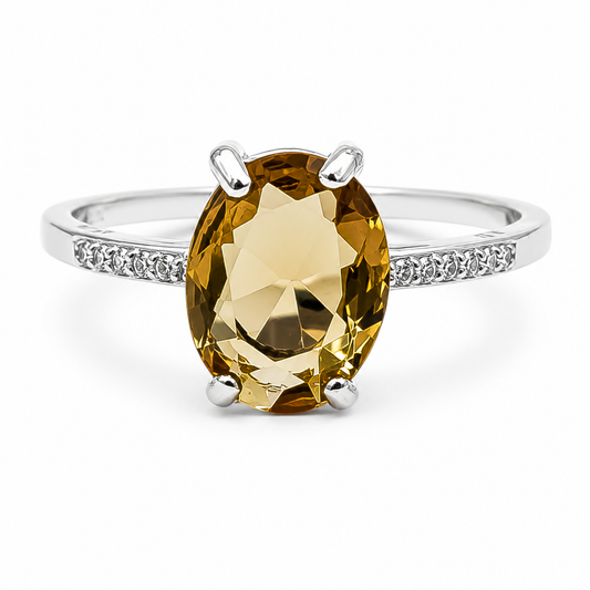 Anillo Zirconia Zultanita Plata Ley 925