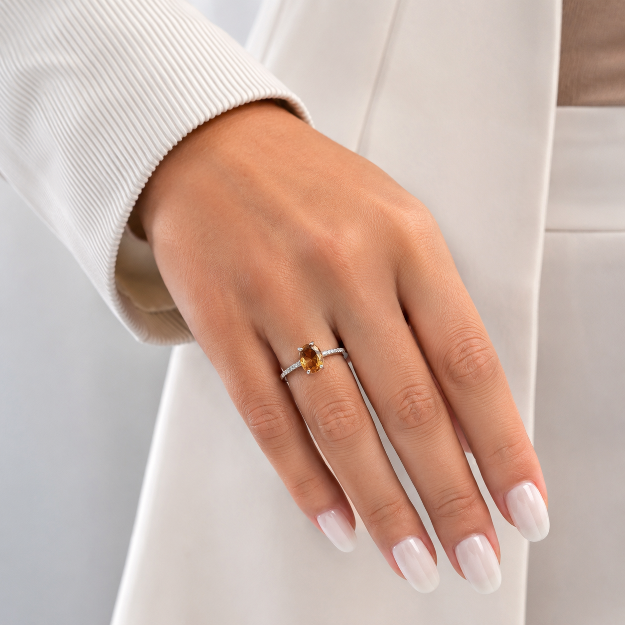 Anillo Zirconia Zultanita Plata Ley 925