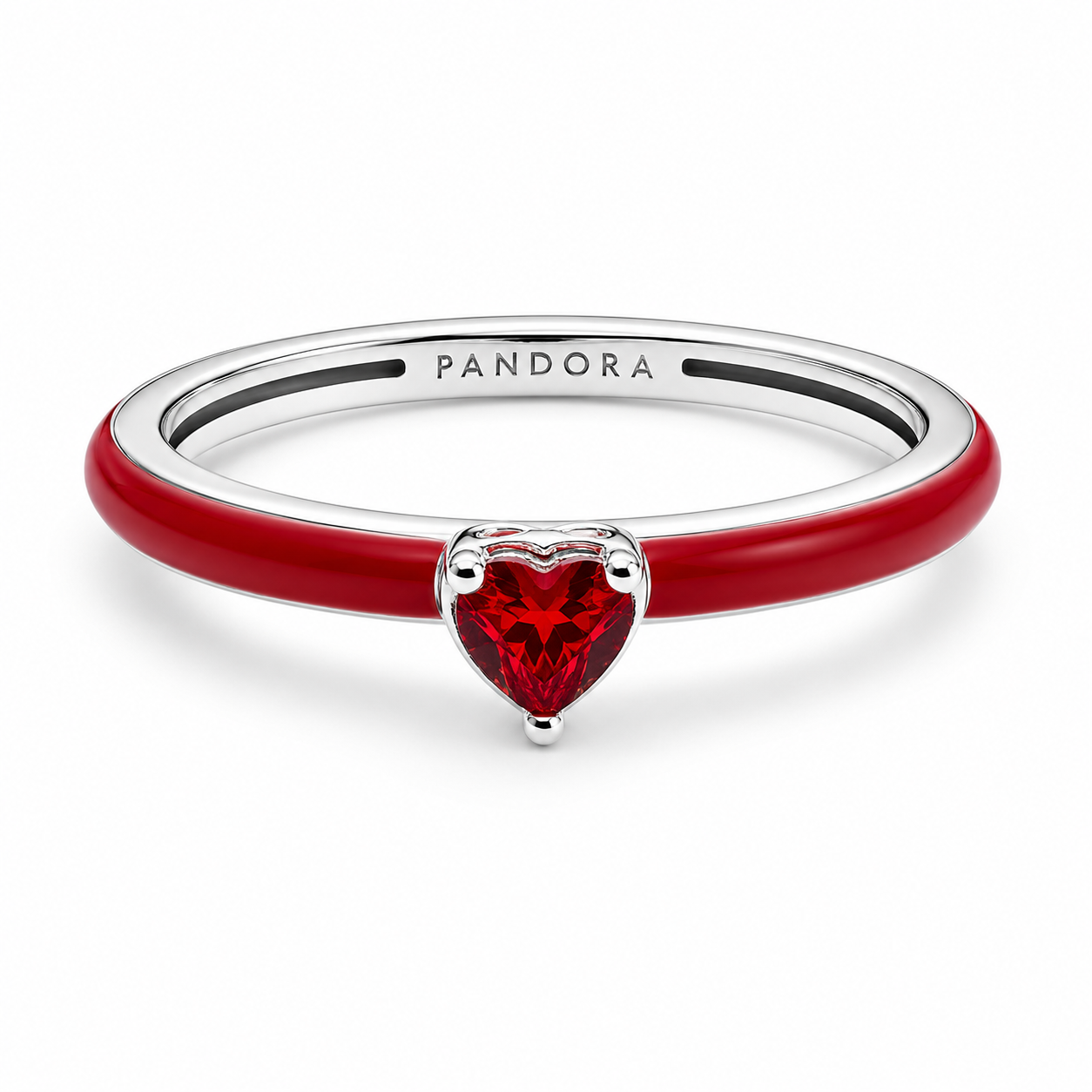 Anillo Corazon Rojo
