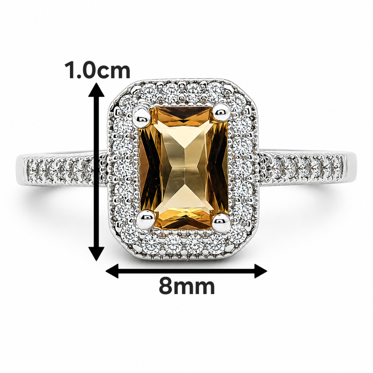Anillo Cuadro Zultanita Plata Ley 925