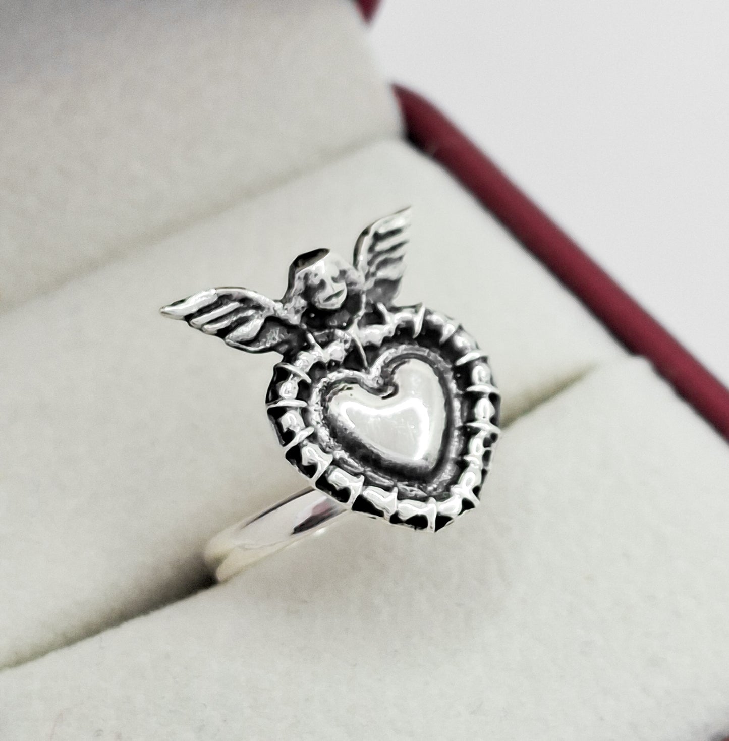 Anillo Corazon Angel