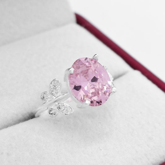 Anillo Ovalo Rosa