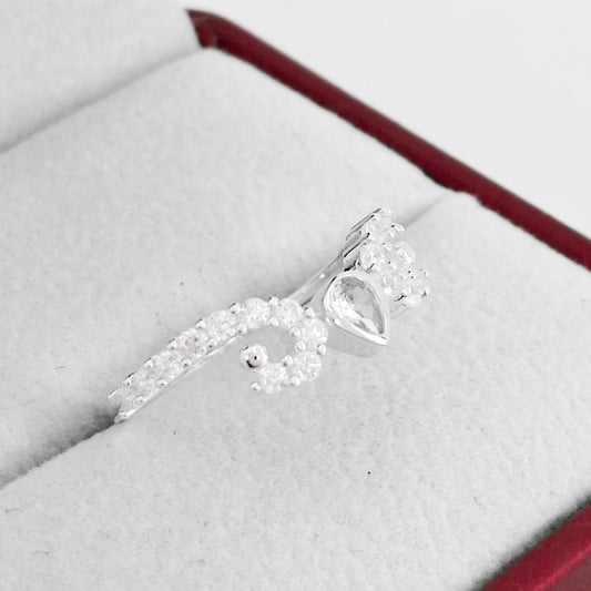 Anillo Zirconia Blanca