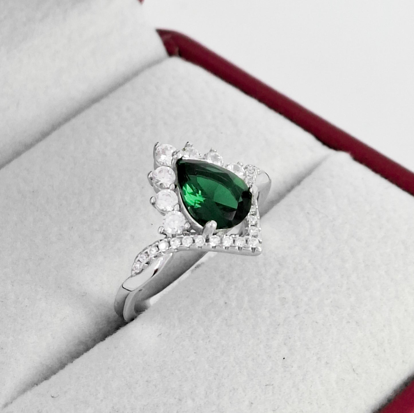 Anillo Zirconia Gota