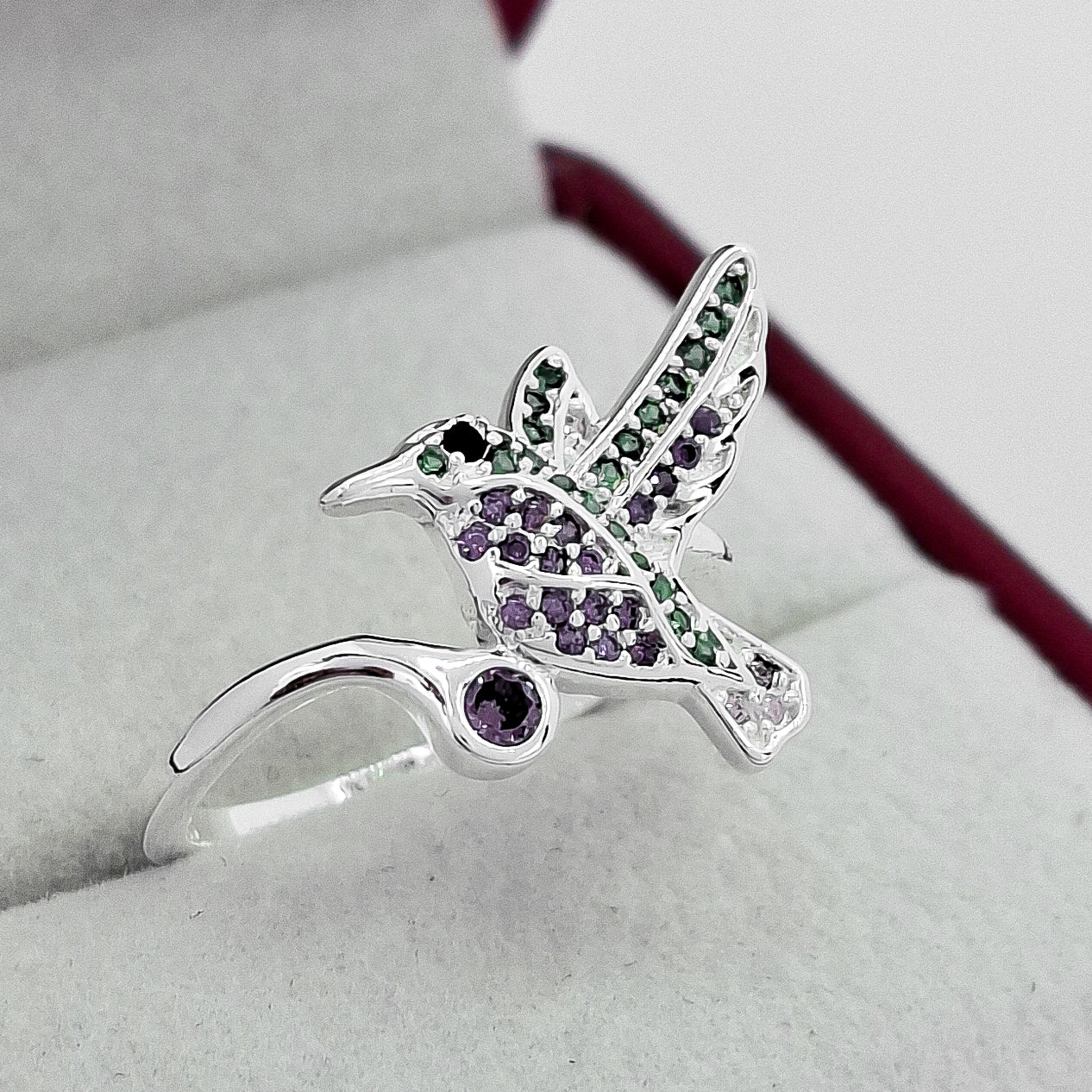 Anillo Colibri Zirconia Ajustable