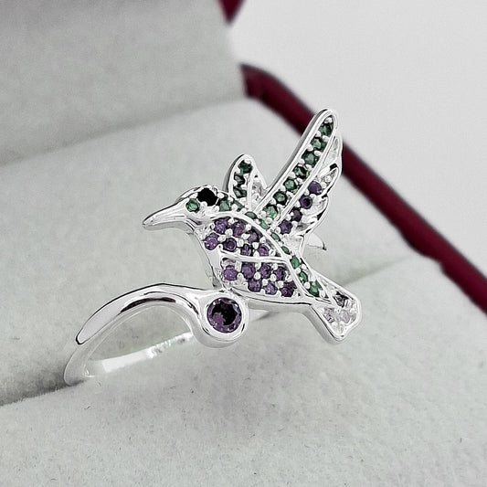 Anillo Colibri Zirconia Ajustable