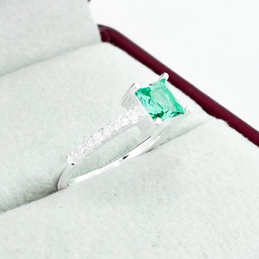 Anillo Cuadrado Menta