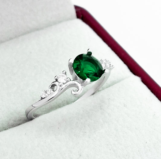 Anillo Redondo Zirconia