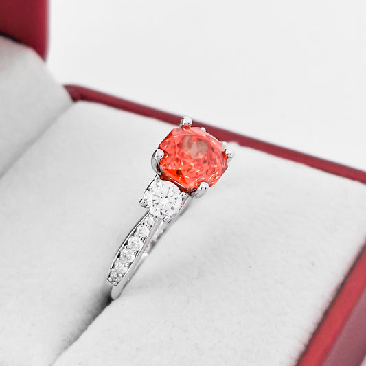 Anillo Zirconia Roja