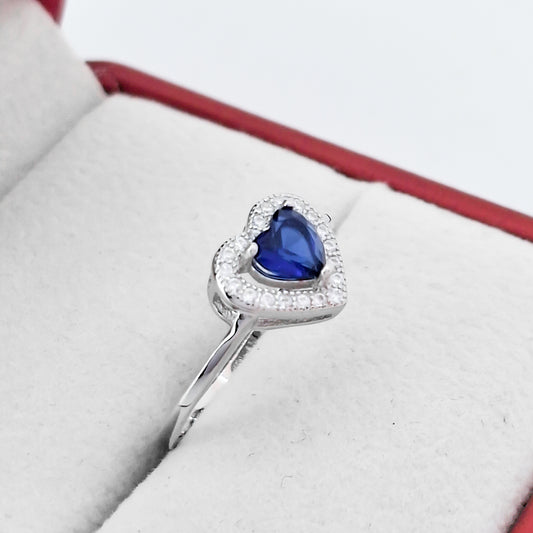 Anillo Corazon Zirconia