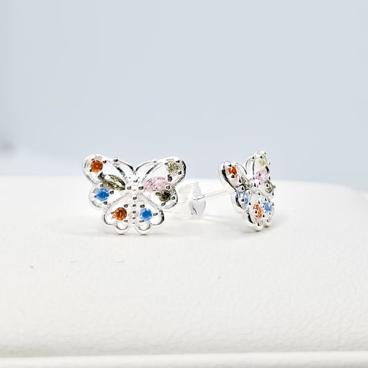 Arete Mariposa Multicolor