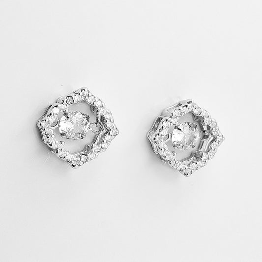 Aretes Cuadro Zirconia