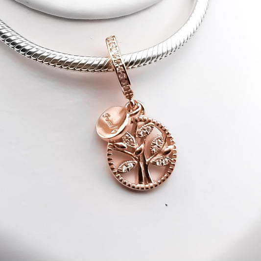 Charm Arbol Vida (Plata Rosa)