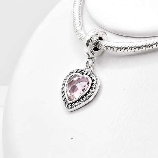 Charm Corazon Zirconia