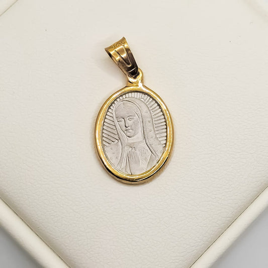 Medalla Dorada Virgen Rostro Media
