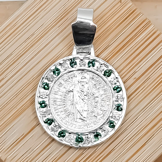 Medalla San Judas Zirconia