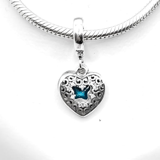 Charm Corazon Mariposa