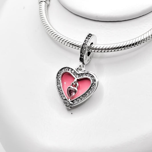 Charm Corazon Rosa