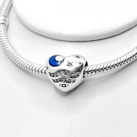 Charm Corazon Zirconia Luna