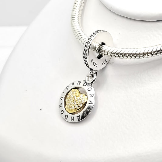 Charm Corazon Dorado