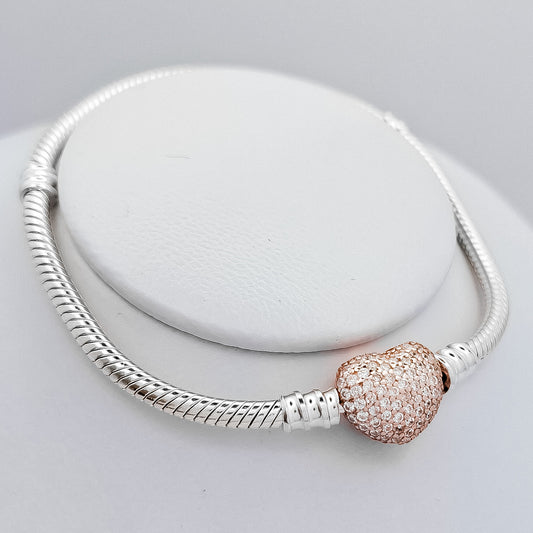 Pulsera Corazon Rosa Pan