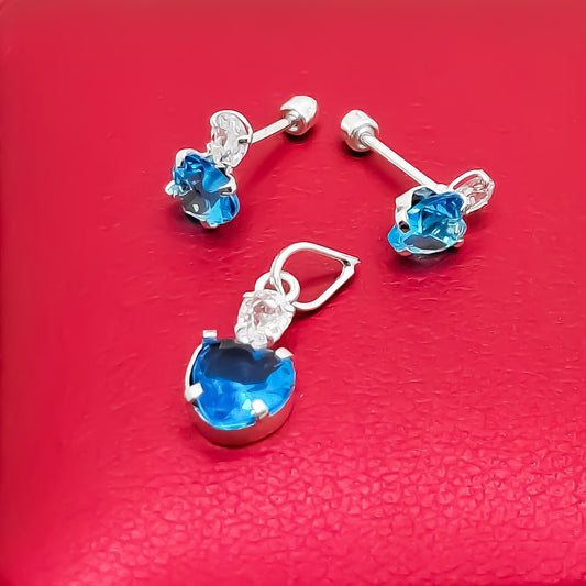 Set Corazon Azul