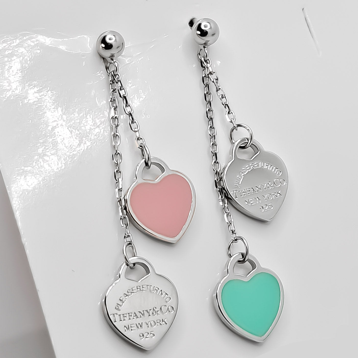 Arete Tiff Colgante Corazones