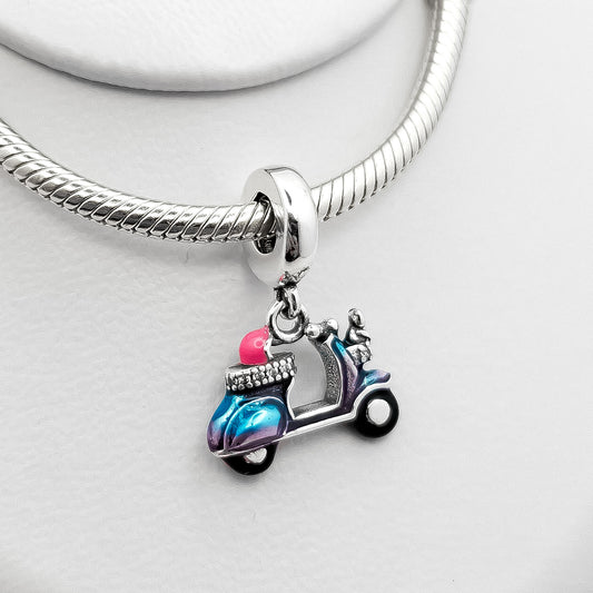 Charm Moto Azul