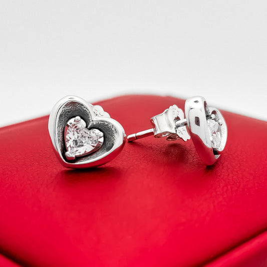 Arete Pan Corazon Blanco