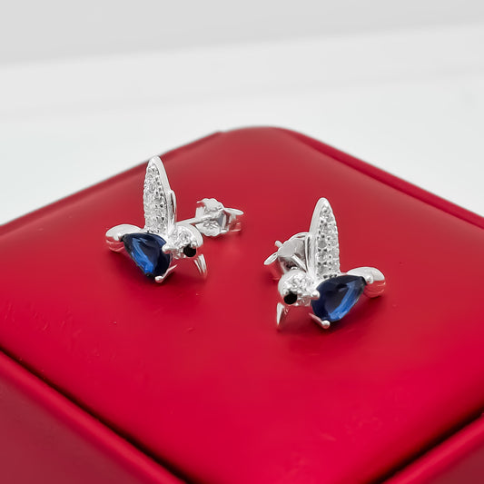 Arete Colibri Azul