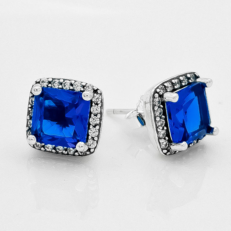 Arete Cuadrado Verde Zirconia Pan