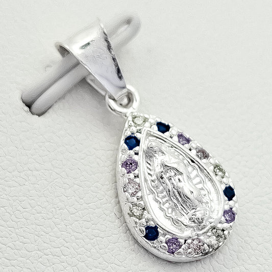 Dije Virgen Gota Zirconia