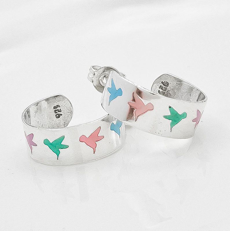 Arracada Colibri Esmalte