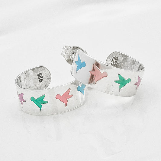Arracada Colibri Esmalte
