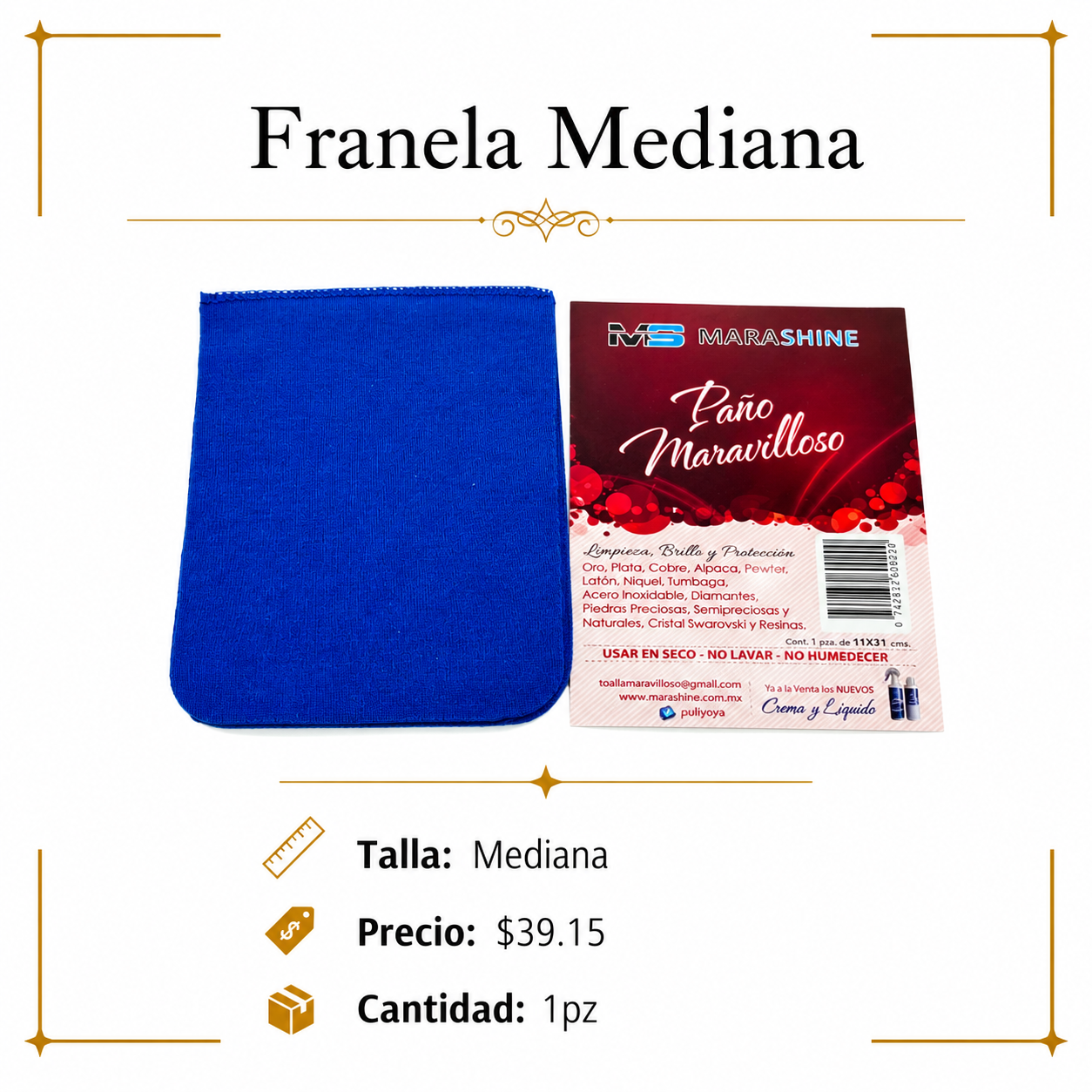 Franela Limpiadora Mediana