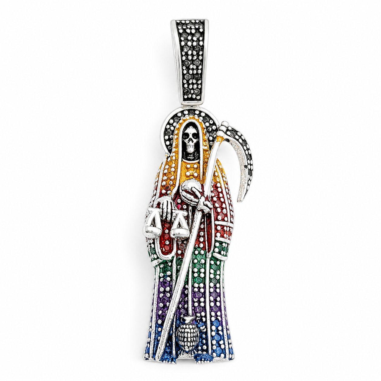 Dije Santa Muerte Colores