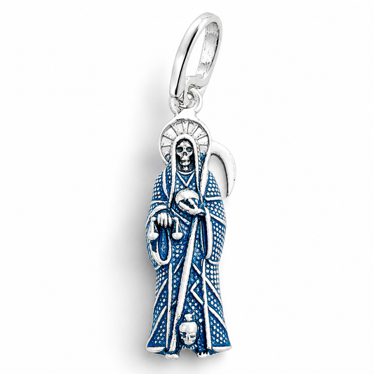Dije Santa Muerte Azul
