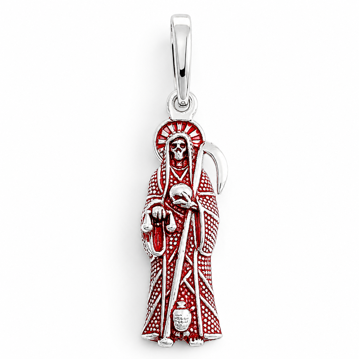 Dije Santa Muerte Roja