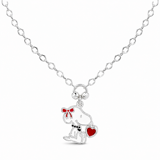 Collar Snoppy Sentado Rojo
