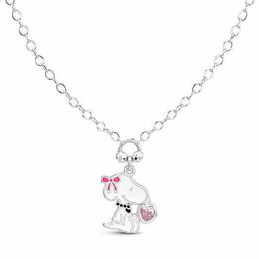 Collar Snoppy Sentado Rosa