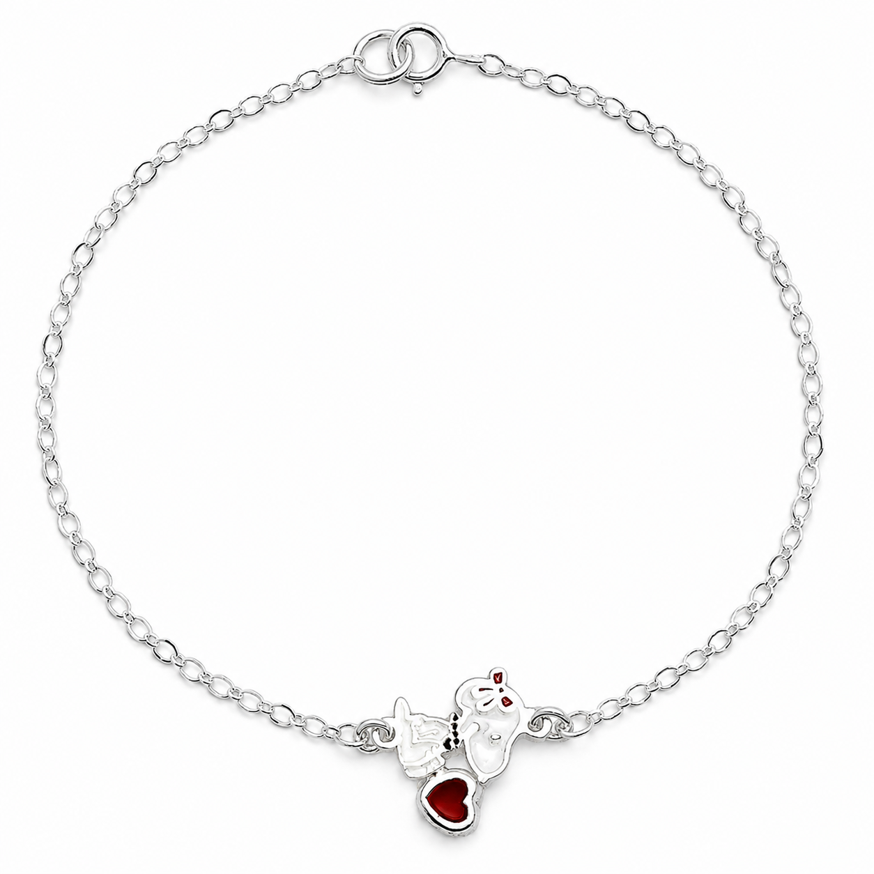 Pulsera Snoppy Sentado Rojo