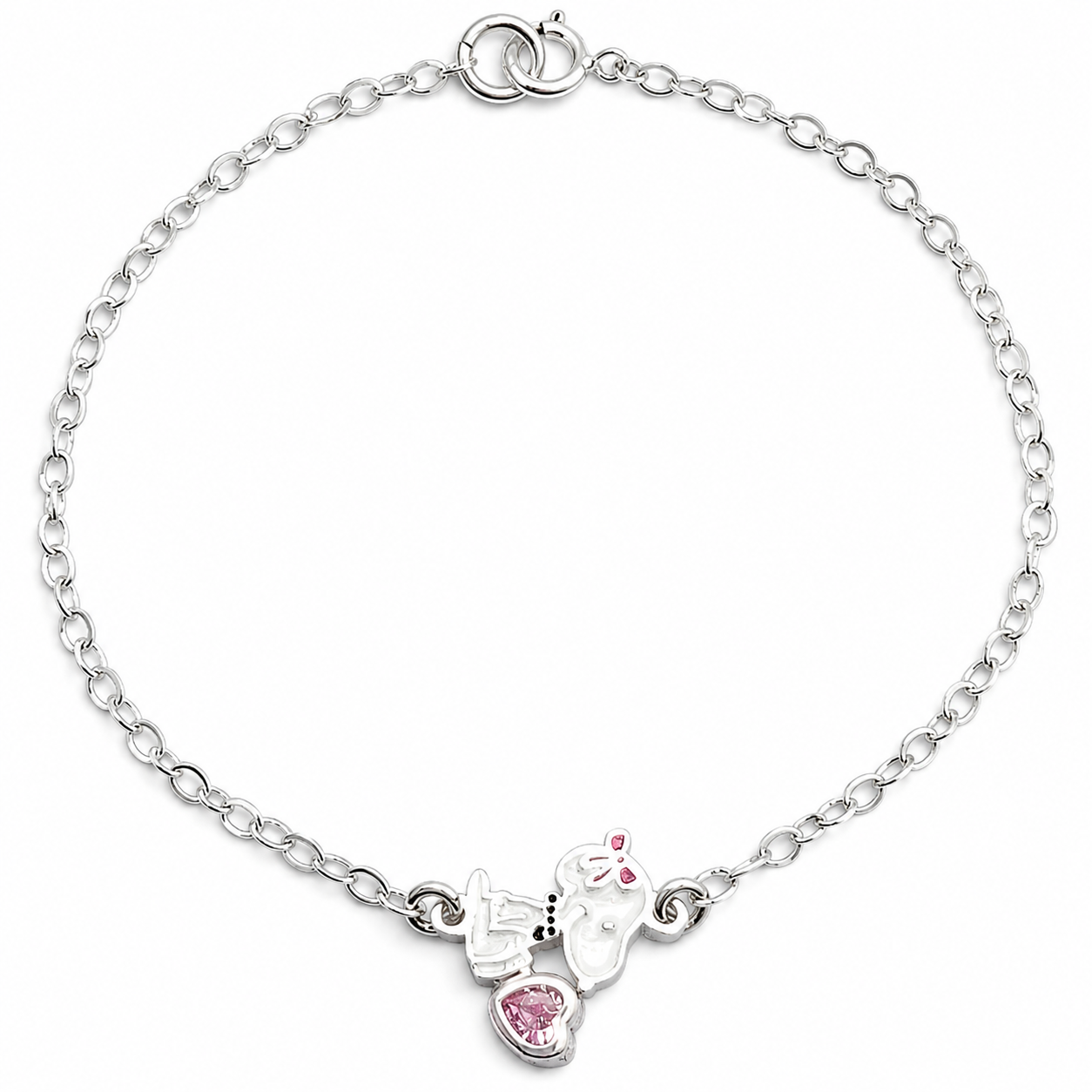 Pulsera Snoppy Sentado Rosa
