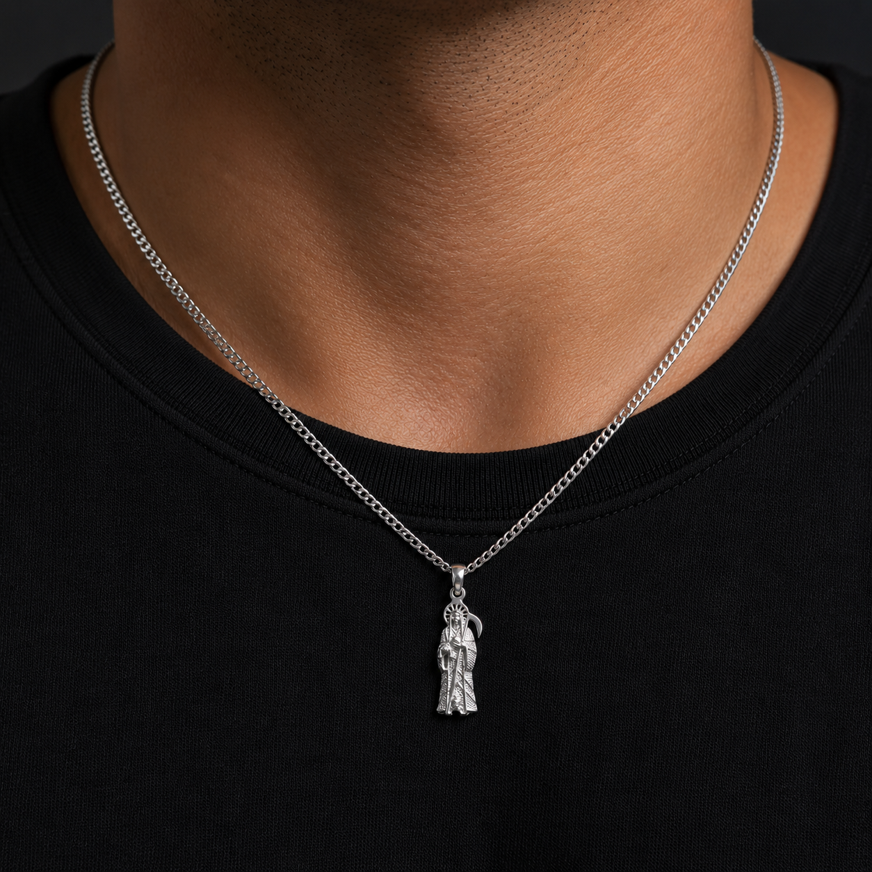 Dije Santa Muerte Blanca